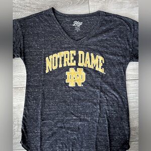 Blue 84 Notre dame heathered navy t size small